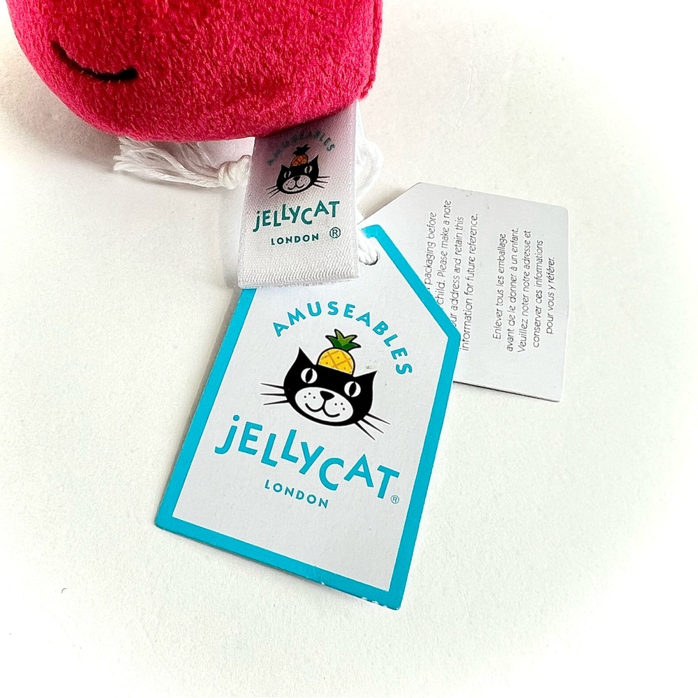 Jellycat Amuseable “Fabulous Cherry” Soft Stuffed Fruit Plush Toy (NWT) - Picture 6 of 6